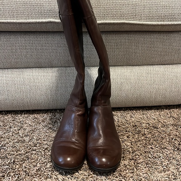Franco Fortini sz 9M brown leather boots 1.5 inch heel and 12 inch shaft. - Picture 2 of 4